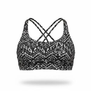 Victoria’s Secret Sport Strappy Back Sports Bra Small Black White